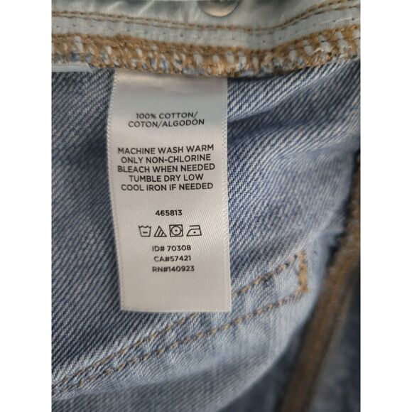 Loft Skirt 6 Womens Mid Length Medium Wash Buttonfly Pockets Summer Denim - Picture 8 of 8